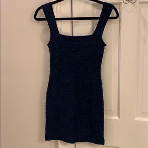 Free People navy bodycon dress